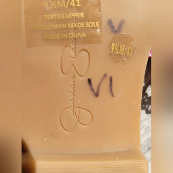 Jessica Simpson Pink and Blue Slide Sandals - Picture 7 of 8